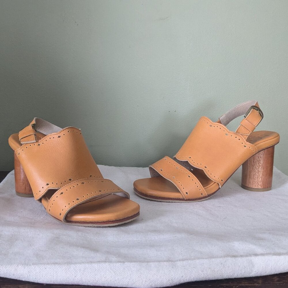 Bali Elf Crystal Glow Leather Heels - Never Worn